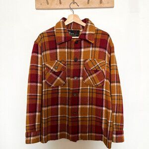 Vintage Wool Plaid Light Jacket